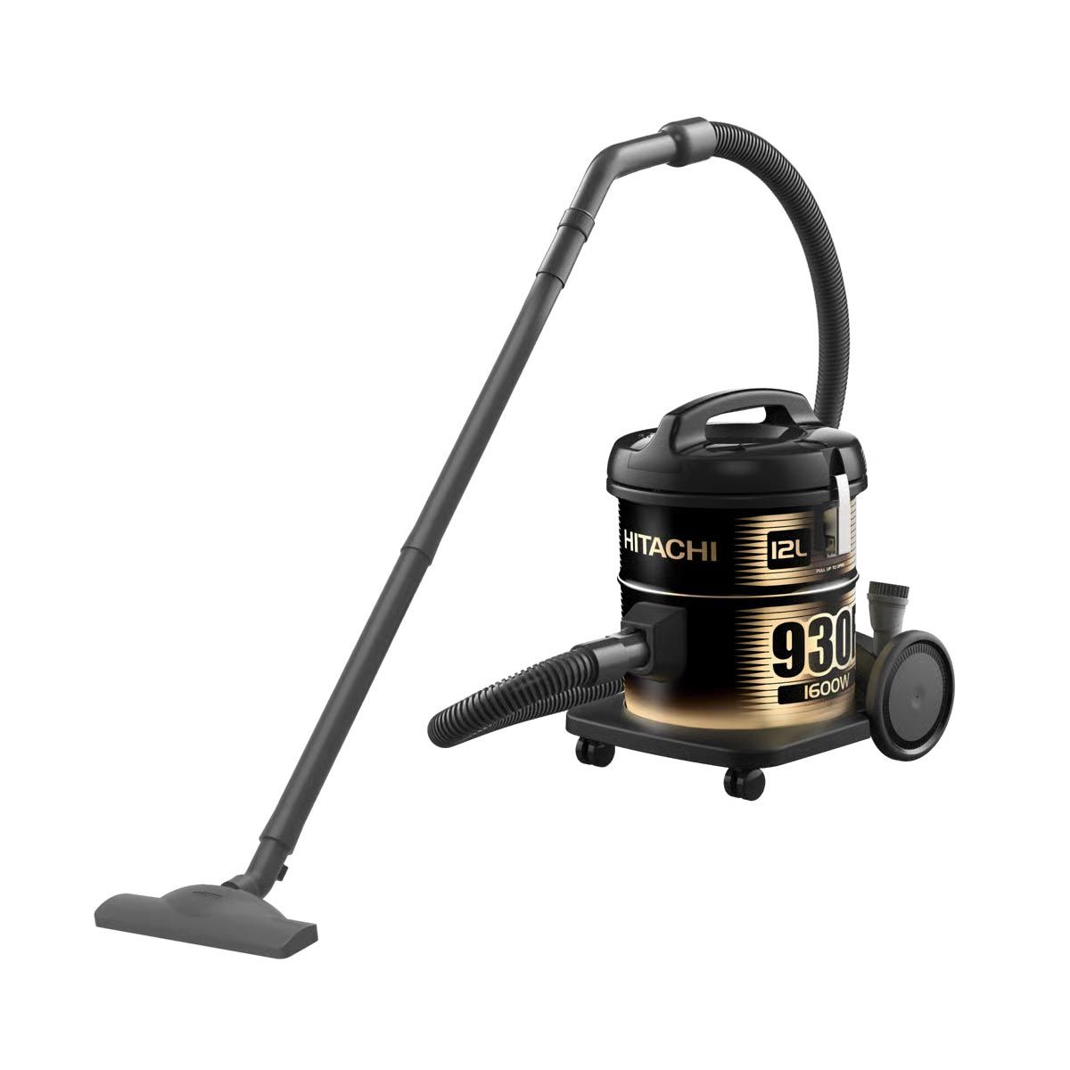HITACHI  เครื่องดูดฝุ่น1600W สีดำทอง รุ่น CV-930F