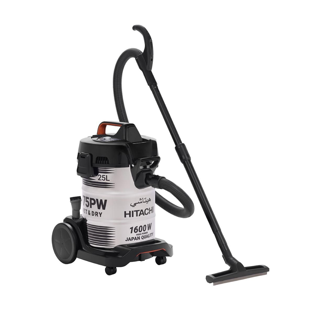 HITACHI เครื่องดูดฝุ่น-ดูดน้ำ-เป่าลม1600W สีเทาเข้ม รุ่นCV-975PWBKOTH