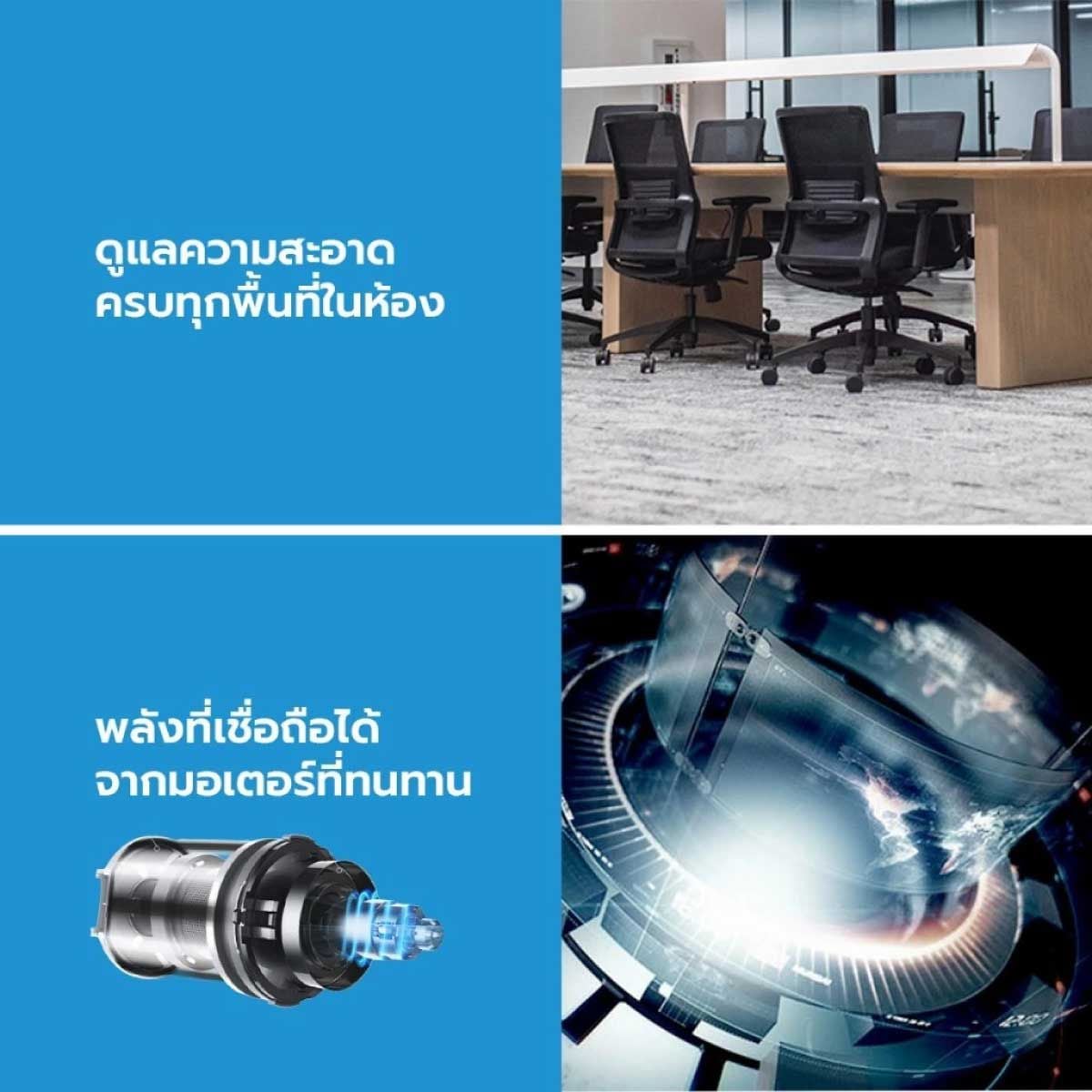 MIDEA เครื่องดูดฝุ่นมือจับ650W สีดำ รุ่น MS861THBK