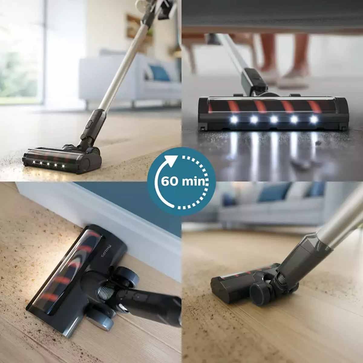 PHILIPS เครื่องดูดฝุ่นไร้สาย ใช้งาน60นาที รุ่นXC3131/01