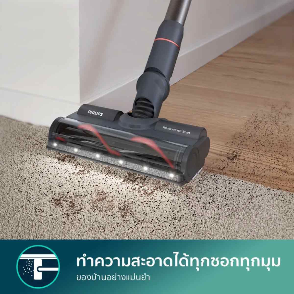 PHILIPS เครื่องดูดฝุ่นไร้สาย ใช้งาน 80นาที รุ่น XC7055/01