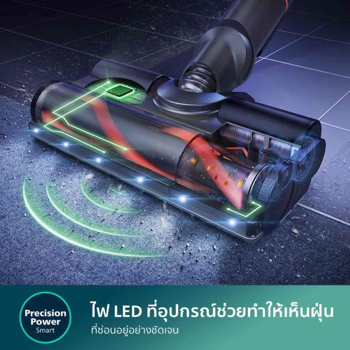 PHILIPS เครื่องดูดฝุ่นไร้สาย ใช้งาน 80นาที รุ่น XC7055/01