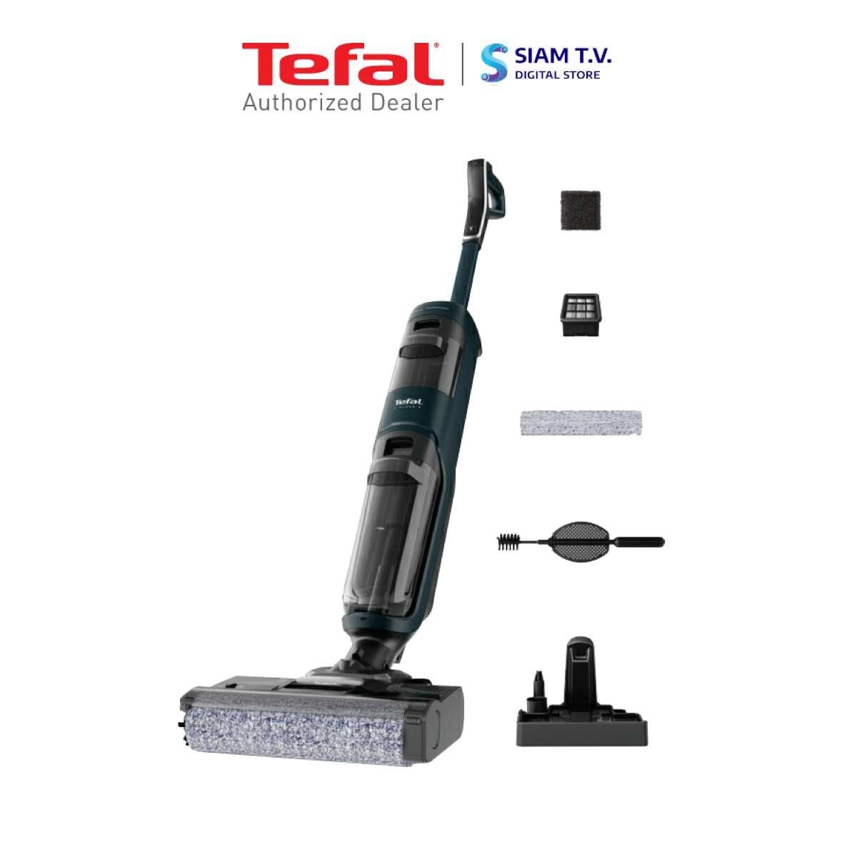 TEFAL เครื่องดูดฝุ่นถูพื้นไร้สาย120W ดูด+ถูพื้น รุ่นGF2251F3