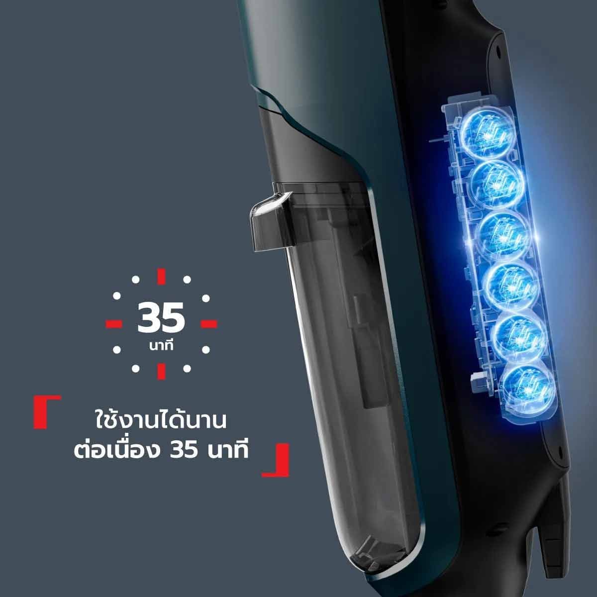 TEFAL เครื่องดูดฝุ่นถูพื้นไร้สาย120W ดูด+ถูพื้น รุ่นGF2251F3