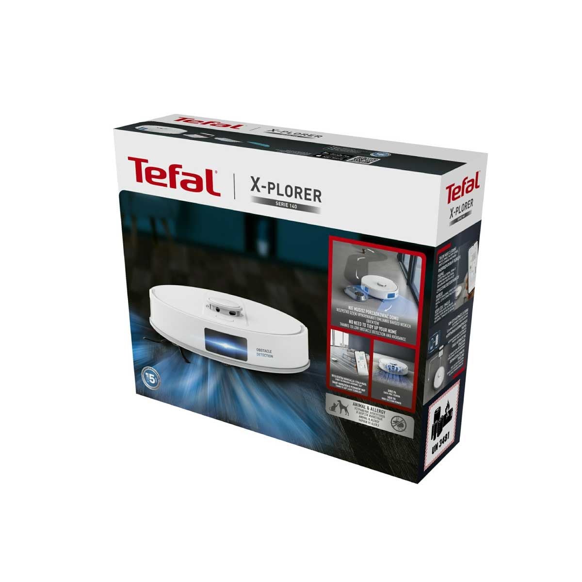 TEFAL เครื่องดูดฝุ่นหุ่นยนต์ ดูด+ถูพื้น Wifi รุ่น RG9177