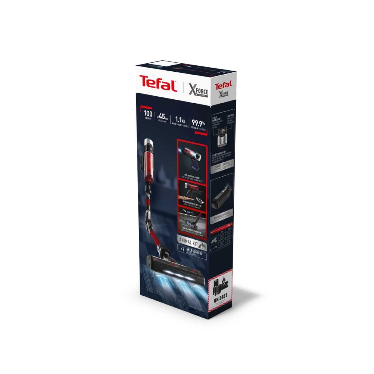 TEFAL เครื่องดูดฝุ่นมือจับ 250W X-Force Animal รุ่นTY2079WO