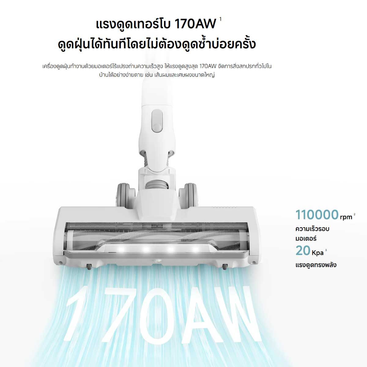 Xiaomi เครื่องดูดฝุ่นไร้สาย รุ่น Mijia Vacuum Cleaner 4C