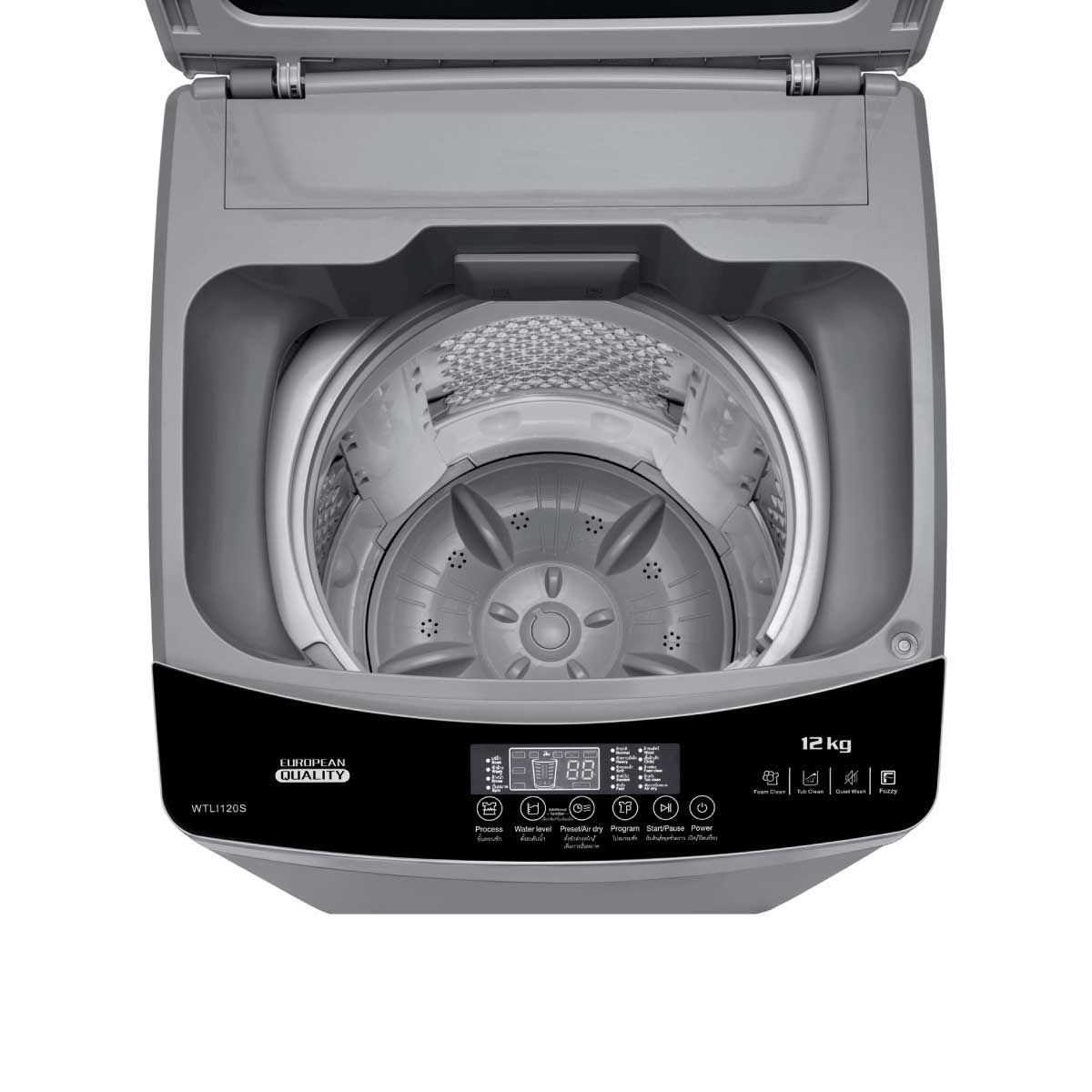ฺBEKO เครื่องซักฝาบน 12kg. สีเงิน  รุ่น WTLI120S
