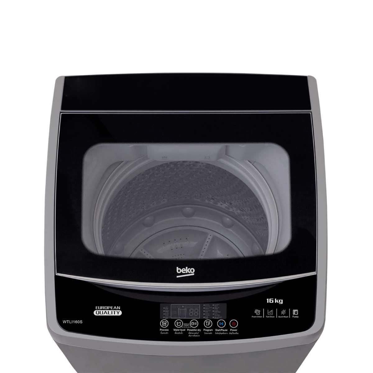 BEKO เครื่องซักผ้าฝาบน 16 กก.  สีเงิน รุ่น WTLI160S