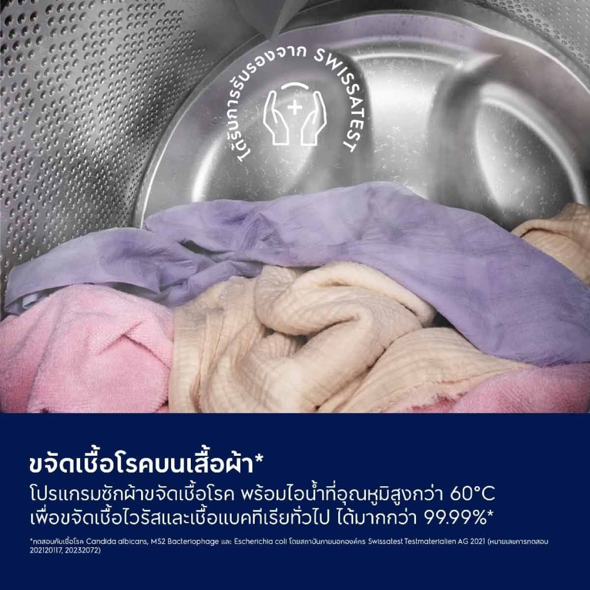 ELECTROLUX เครื่องซักฝาหน้า11Kg สีขาว Series300 รุ่น EWF1124D3EC