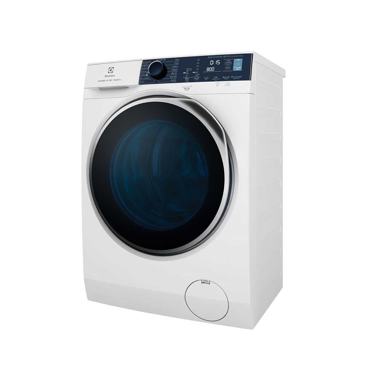 ELECTROLUX  เครื่องซักผ้า/อบผ้า 10/7Kg. Ultramix Inverter สีขาว รุ่น EWW1024P5WB