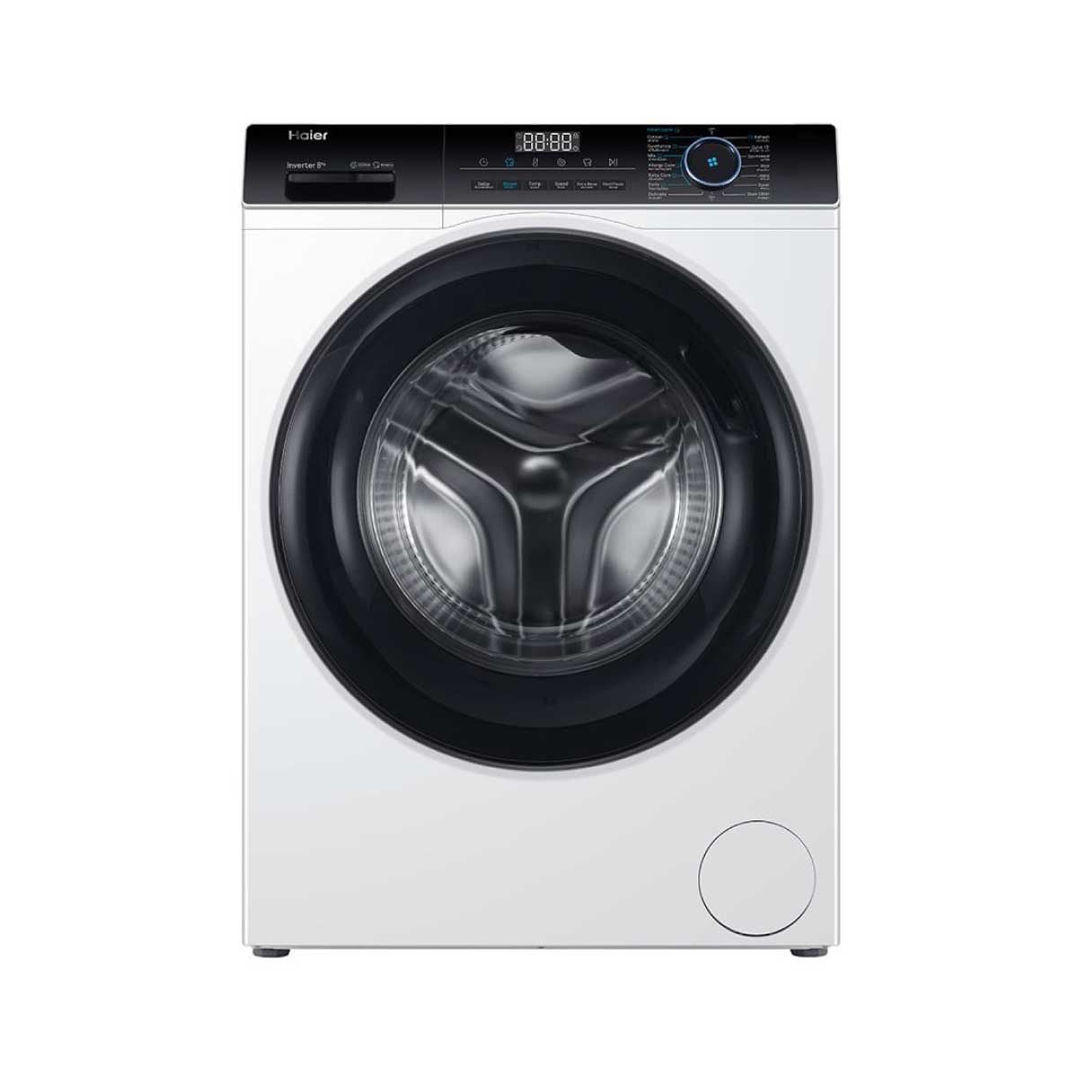 HAIER เครื่องซักผ้าฝาหน้า 8KG INVERTER สีขาว รุ่น HW80-BP12929