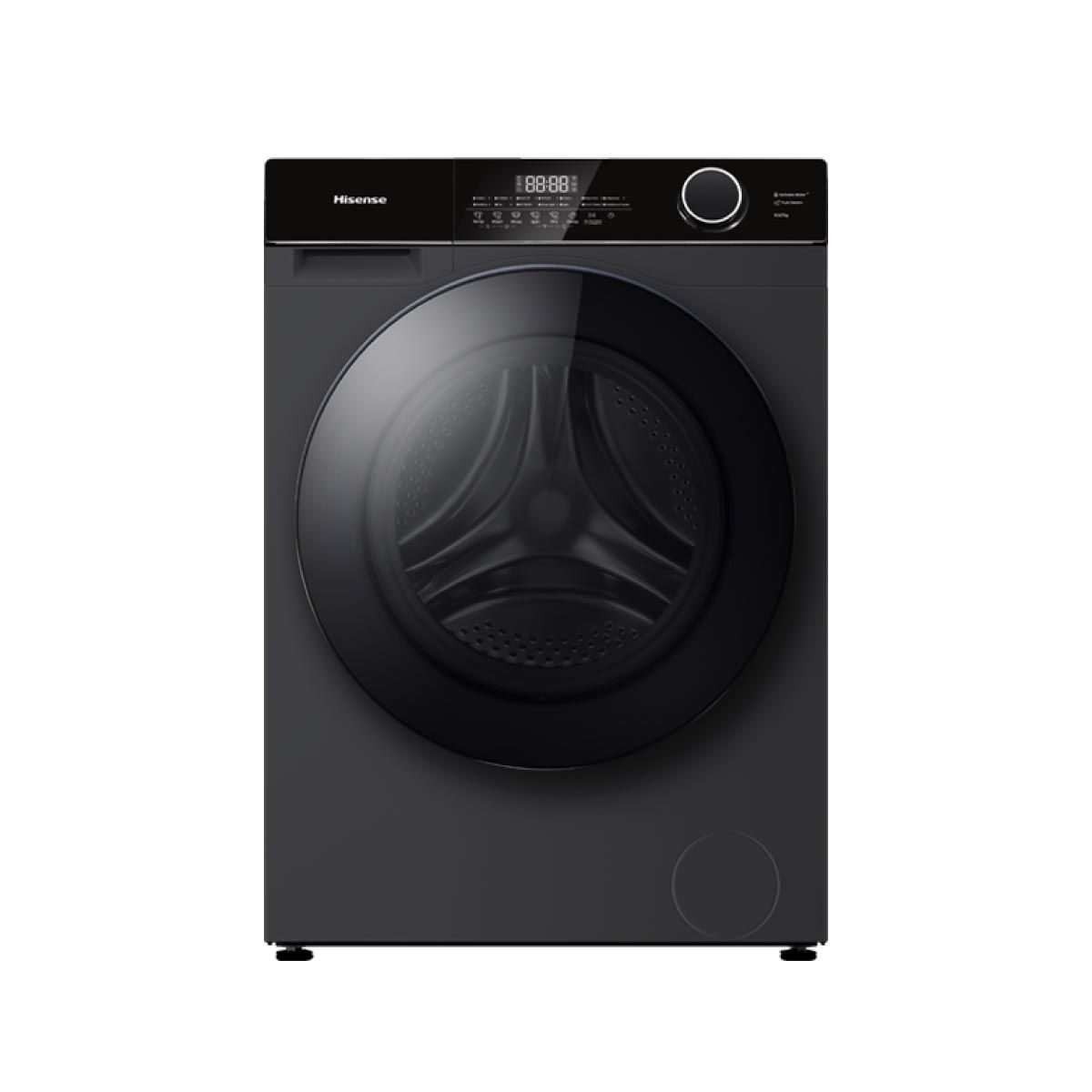 HISENSE เครื่องซักผ้า/อบ 10.5/7Kg. Ai สีดำ รุ่น WD105M3