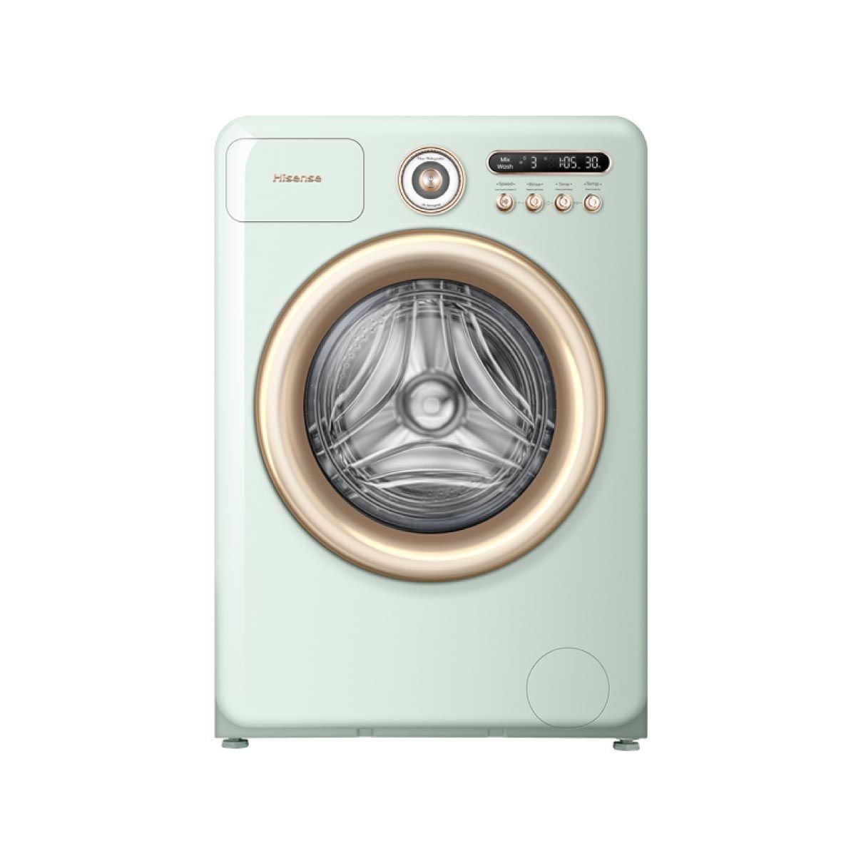 HISENSE เครื่องซักผ้า/อบ 10.5/7Kg. สีเขียว รุ่นWD105R5