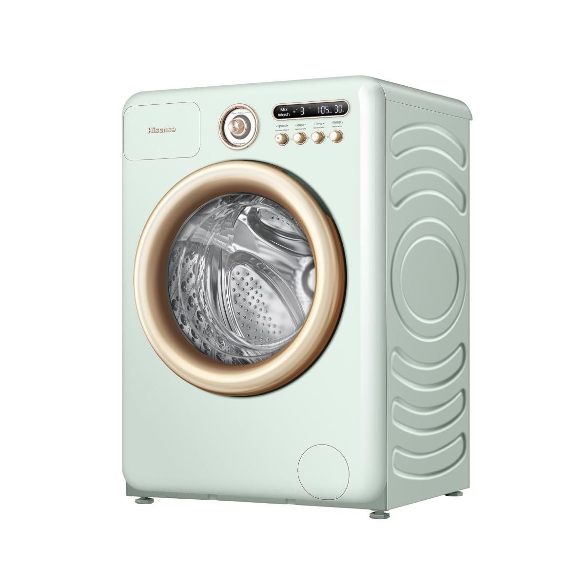 HISENSE เครื่องซักผ้า/อบ 10.5/7Kg. สีเขียว รุ่นWD105R5