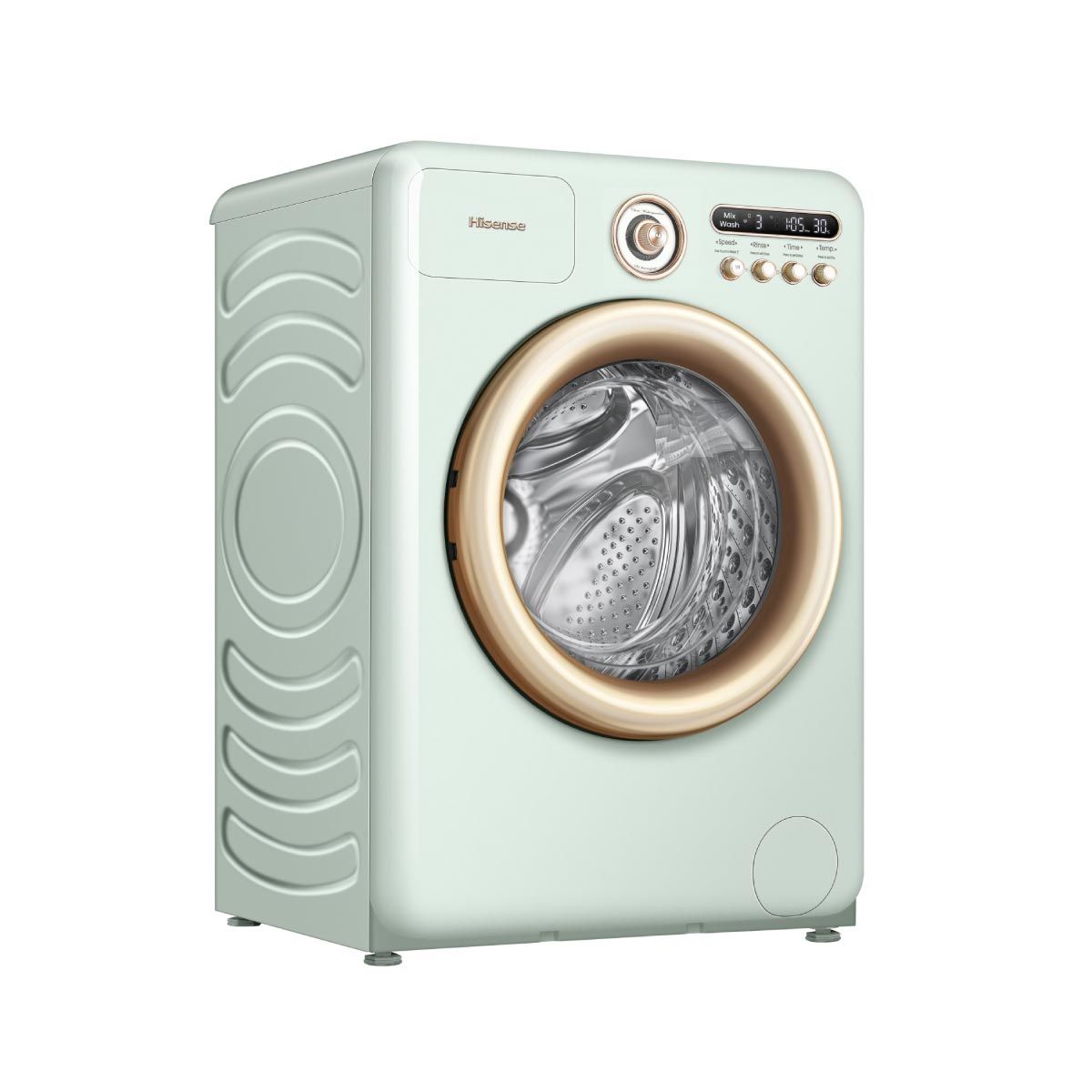 HISENSE เครื่องซักผ้า/อบ 10.5/7Kg. สีเขียว รุ่นWD105R5