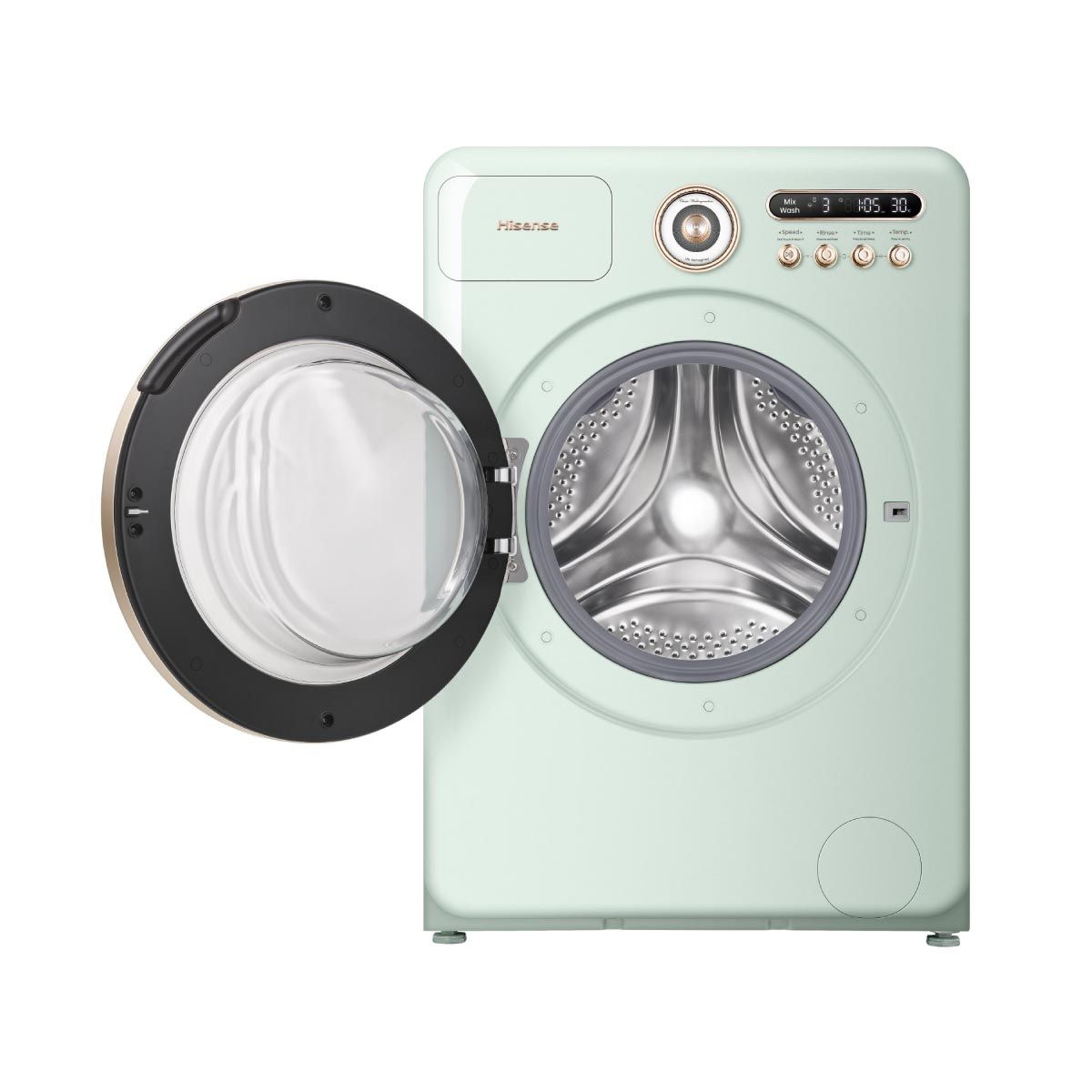 HISENSE เครื่องซักผ้า/อบ 10.5/7Kg. สีเขียว รุ่นWD105R5