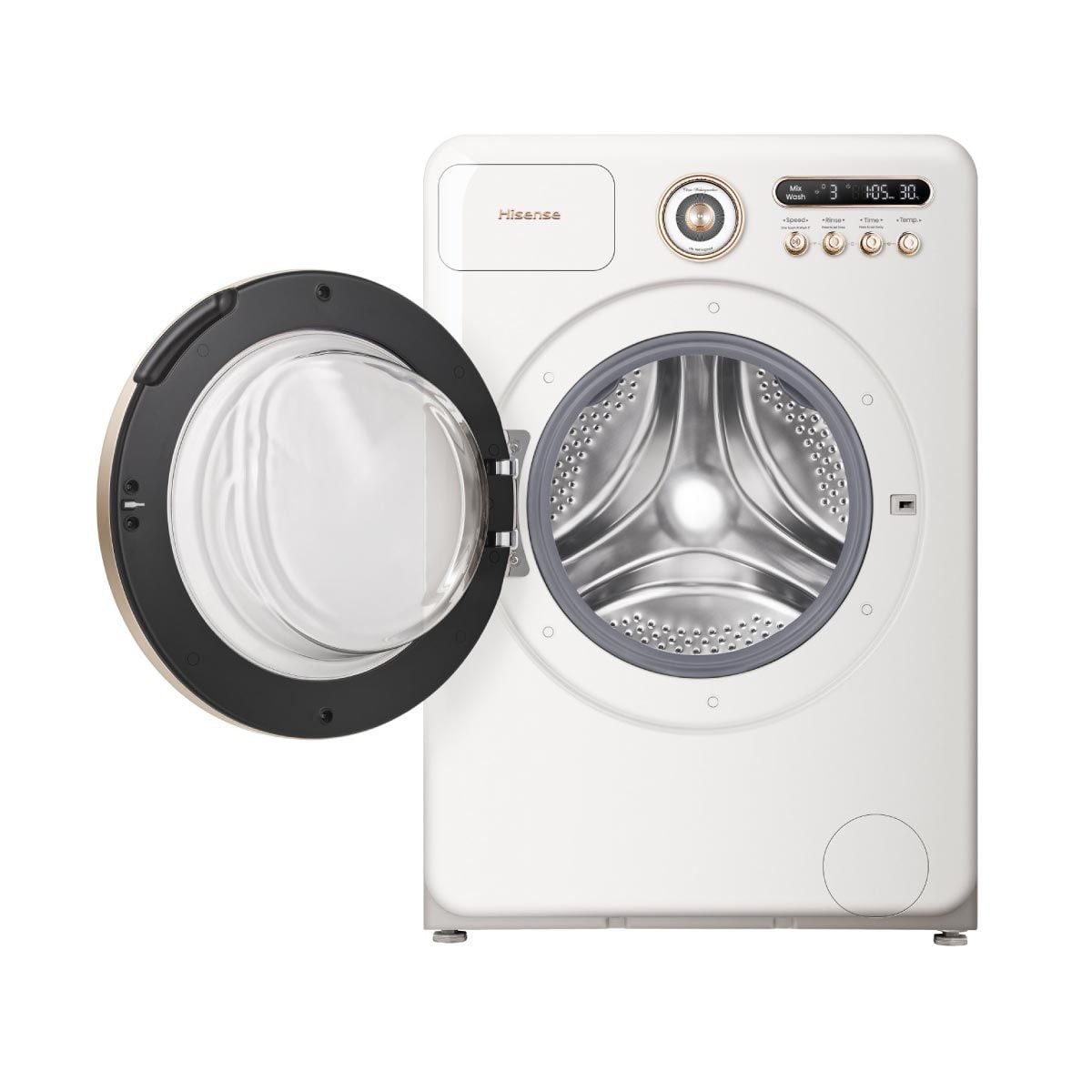 HISENSE เครื่องซักผ้าฝาหน้า10.5Kg. Roman สีขาว รุ่นWF105R5