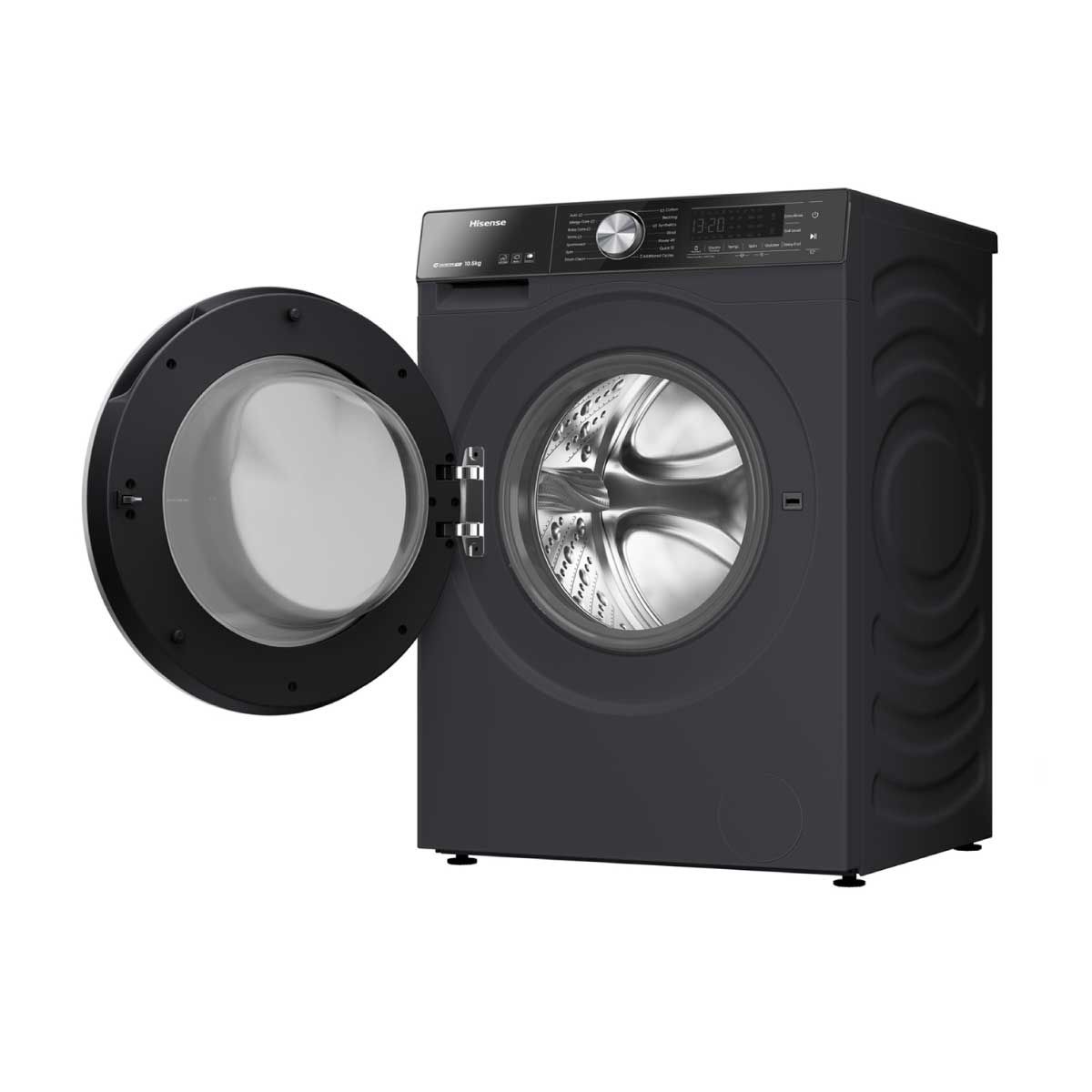 HISENSE เครื่องซักผ้าฝาหน้า 10.5Kg. สีดำ รุ่นWF5S1075BB