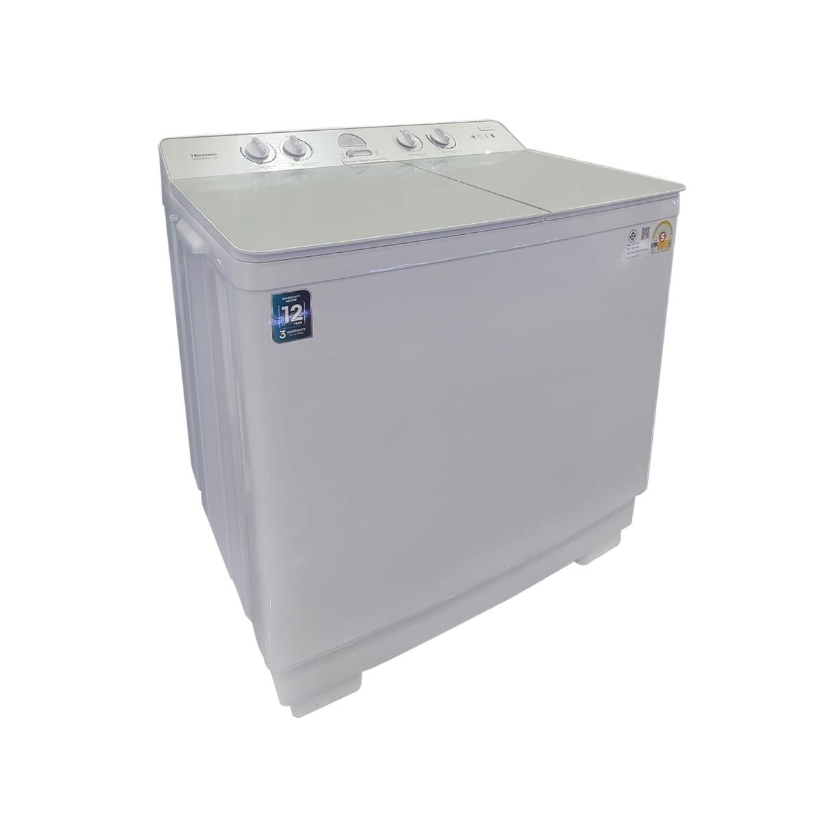 HISENSE เครื่องซักผ้า2ถัง 16Kg. รุ่น WSRB1615UG