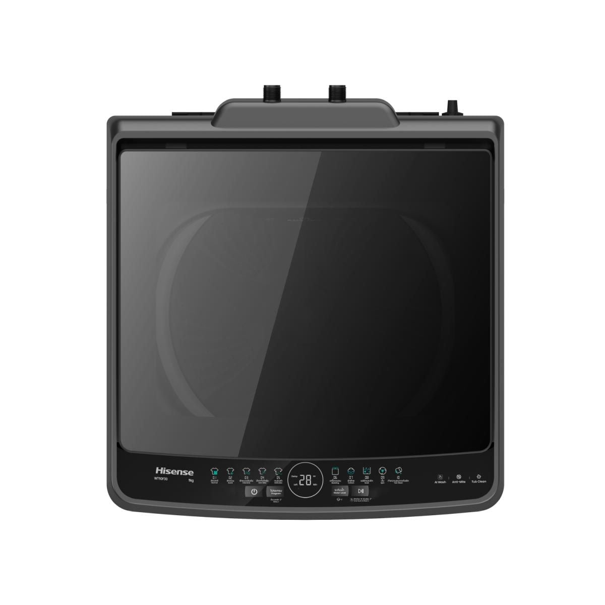HISENSE เครื่องซักฝาบน 9Kg. รุ่น WT90F30