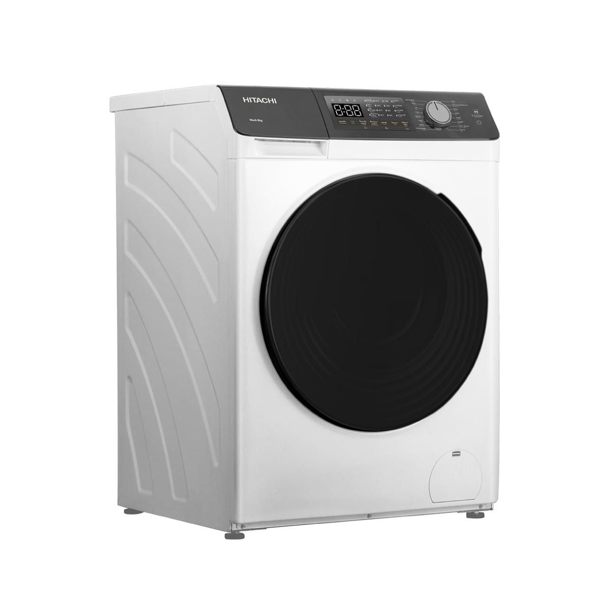 HITACHI เครื่องซักฝาหน้า 8Kg.INVERTER สีขาว รุ่น BD-802HVOW