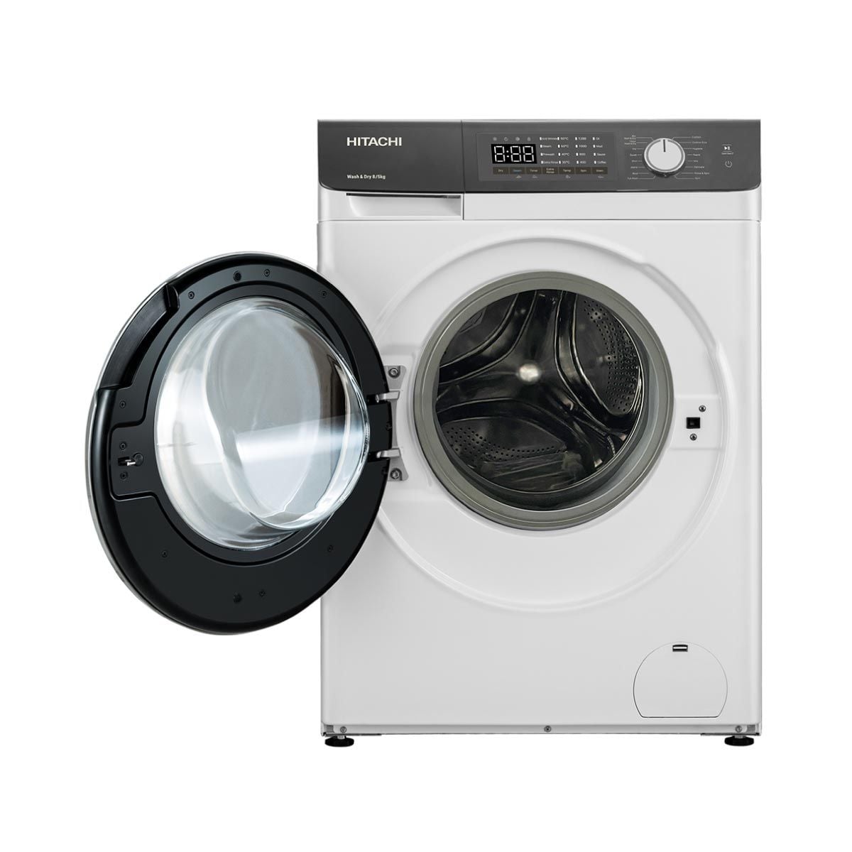 HITACHI เครื่องซักผ้า/อบผ้า8/5Kg.สีขาว รุ่น BD-D802HVOW