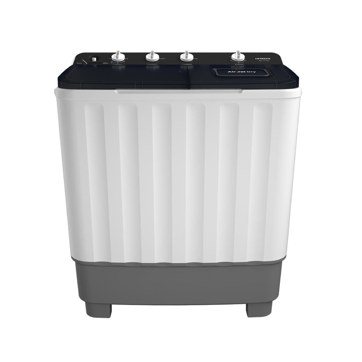 HITACHI เครื่องซักผ้า 2 ถัง 10Kg.สีเทา รุ่น LTT10JWT