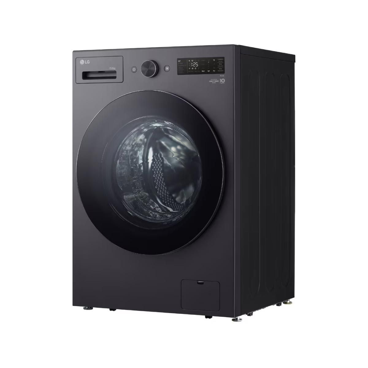 LG เครื่องซัก/อบผ้าฝาหน้า  15/8kg AI สีดำ รุ่น F2515RNEG