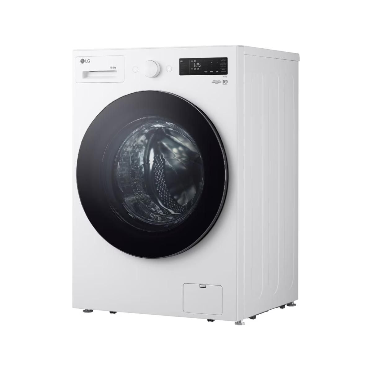 LG เครื่องซักผ้าฝาหน้า ซักผ้า/อบผ้า15/8kg AI สีขาว รุ่น F2515RNEW