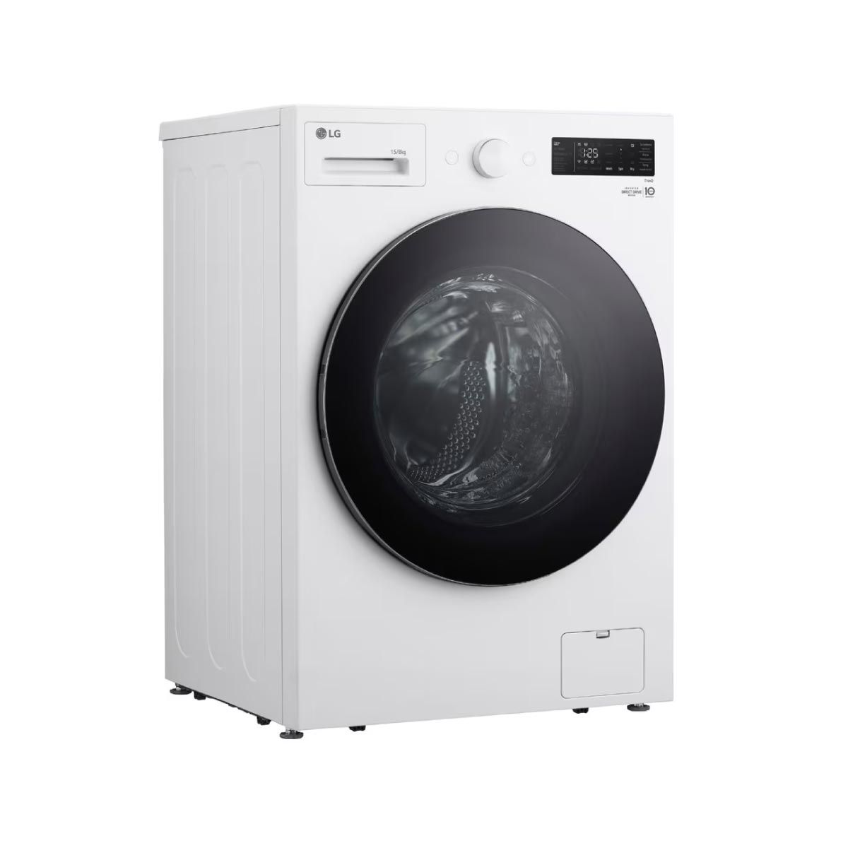 LG เครื่องซักผ้าฝาหน้า ซักผ้า/อบผ้า15/8kg AI สีขาว รุ่น F2515RNEW
