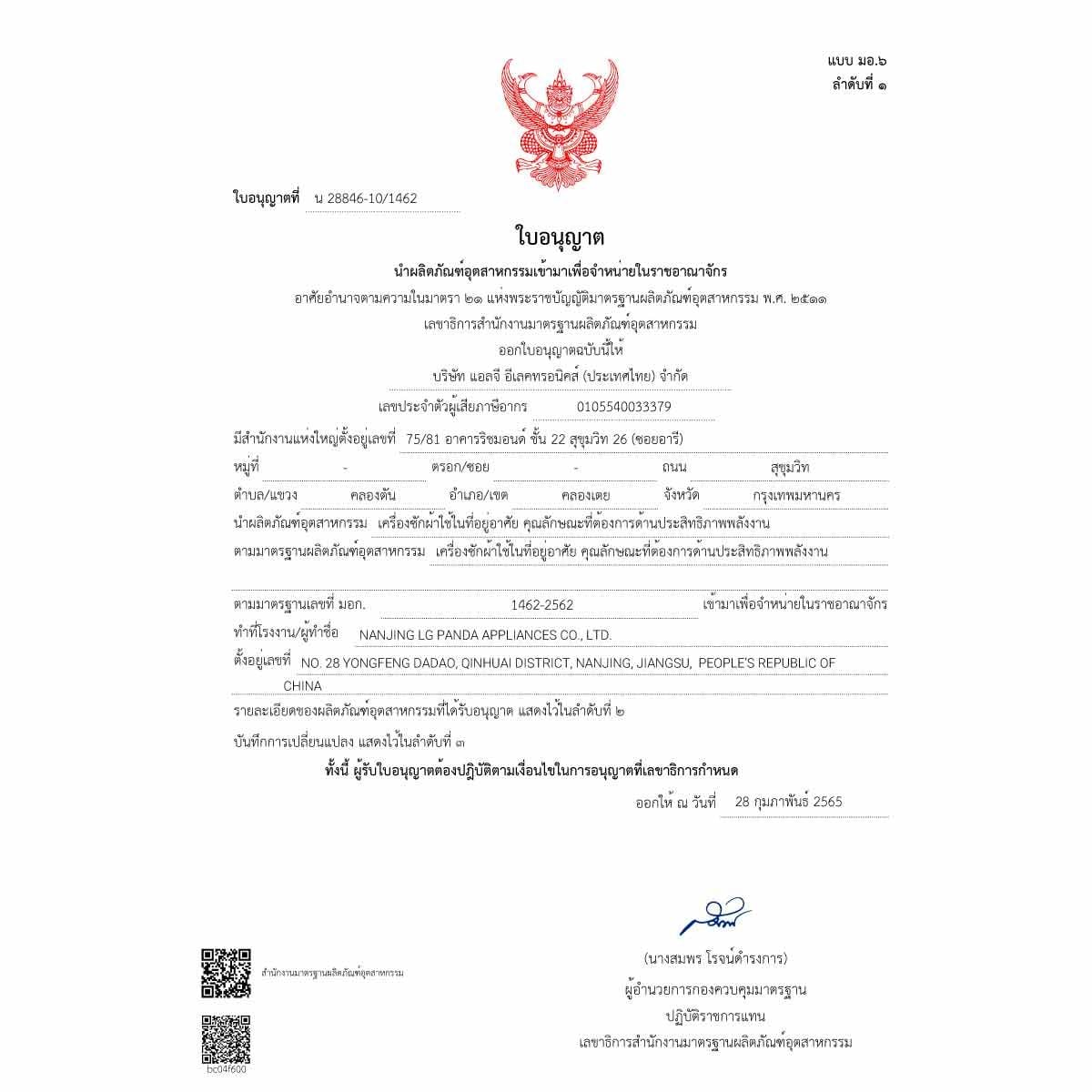 LG เครื่องซักผ้าฝาหน้า 15 kg.1200 รอบ ระบบ AI DD รุ่นF2515SNEG
