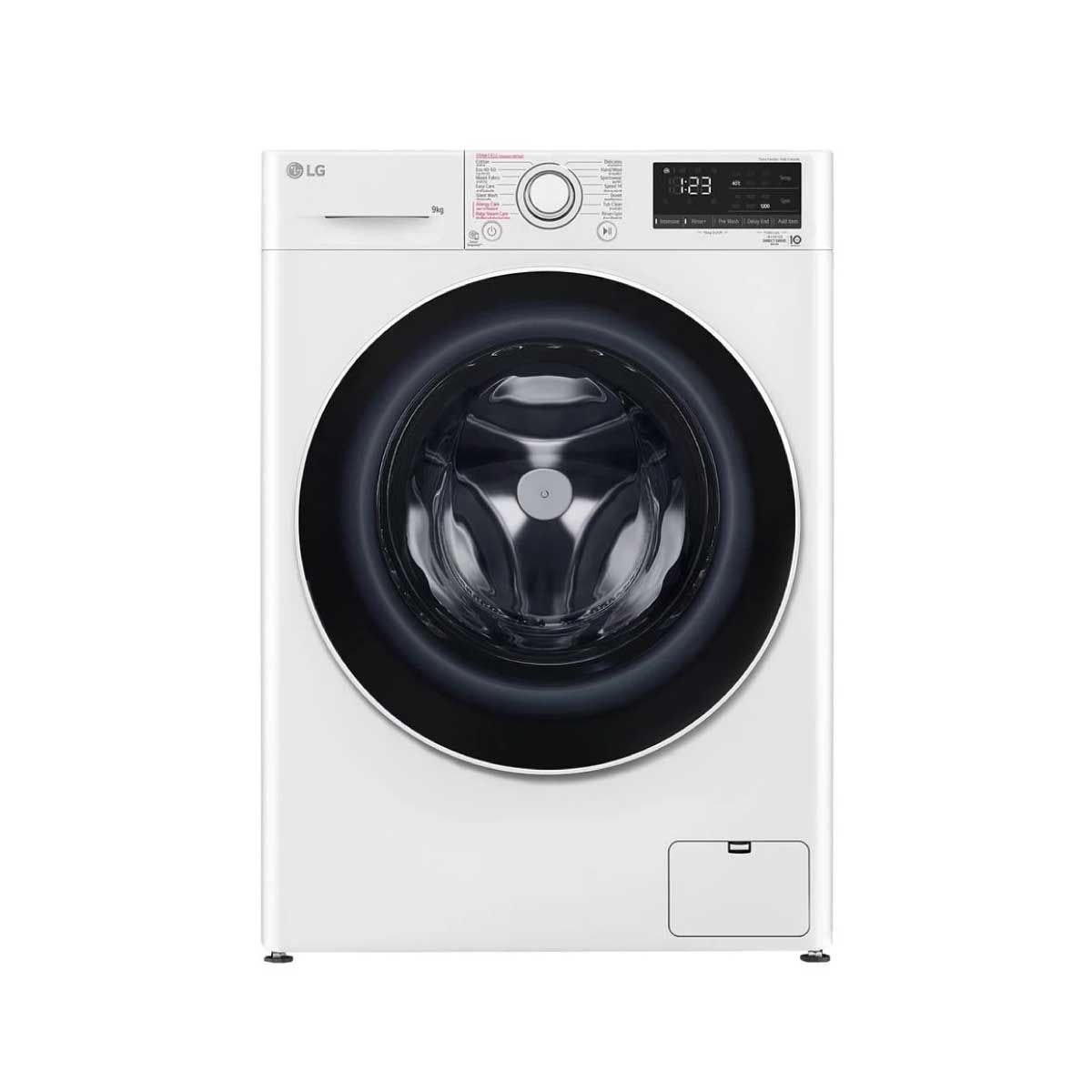 LG เครื่องซักผ้าฝาหน้า 9 kg  สีขาว รุ่น FV1209S5WG ระบบ AI DD