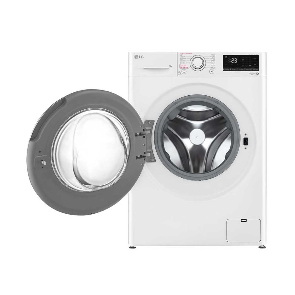LG เครื่องซักผ้าฝาหน้า 9 kg  สีขาว รุ่น FV1209S5WG ระบบ AI DD