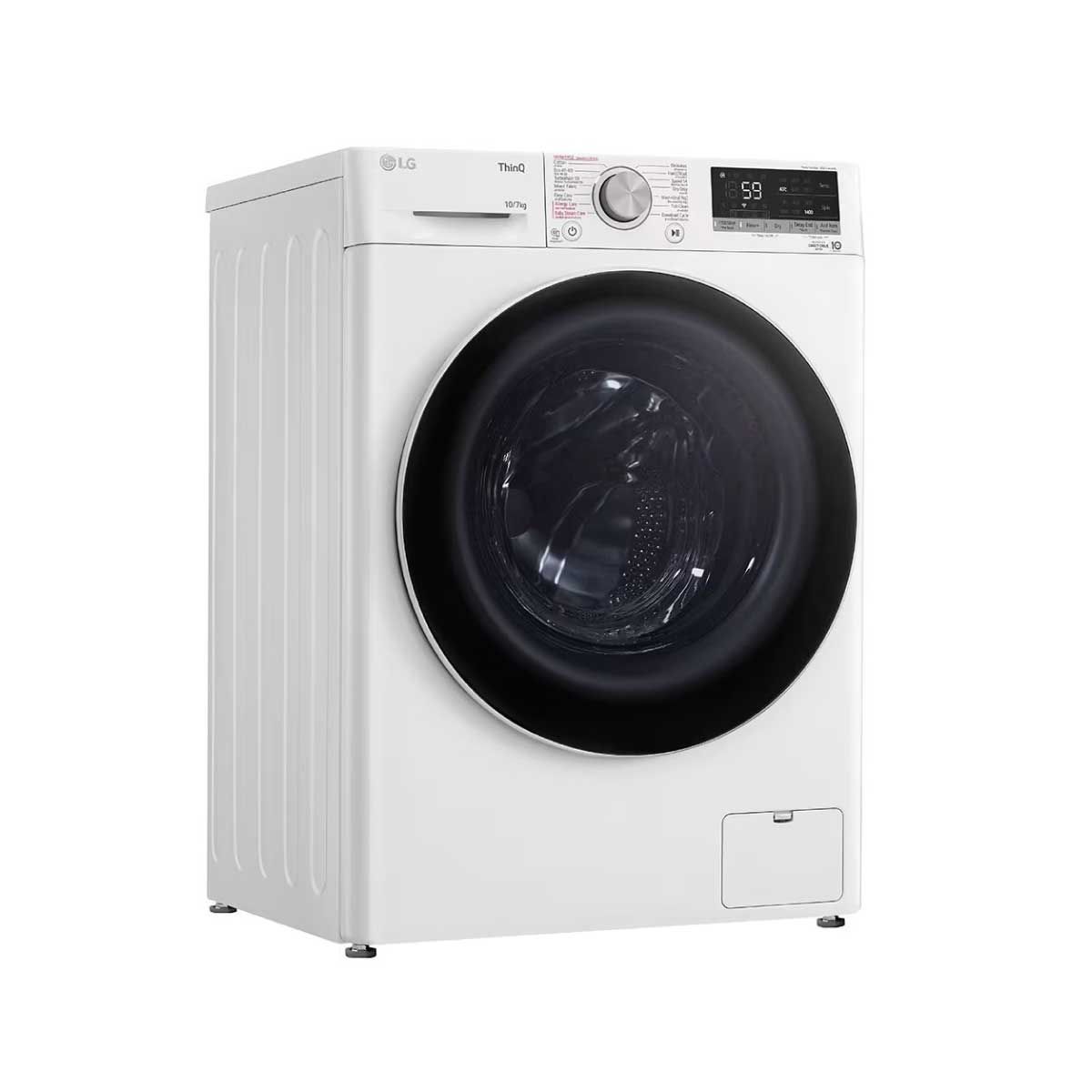 LG เครื่องซักผ้าฝาหน้า ระบบ AI DD ซัก10./อบ7กก. , WI-FI control   สีขาว รุ่น FV1410H4W