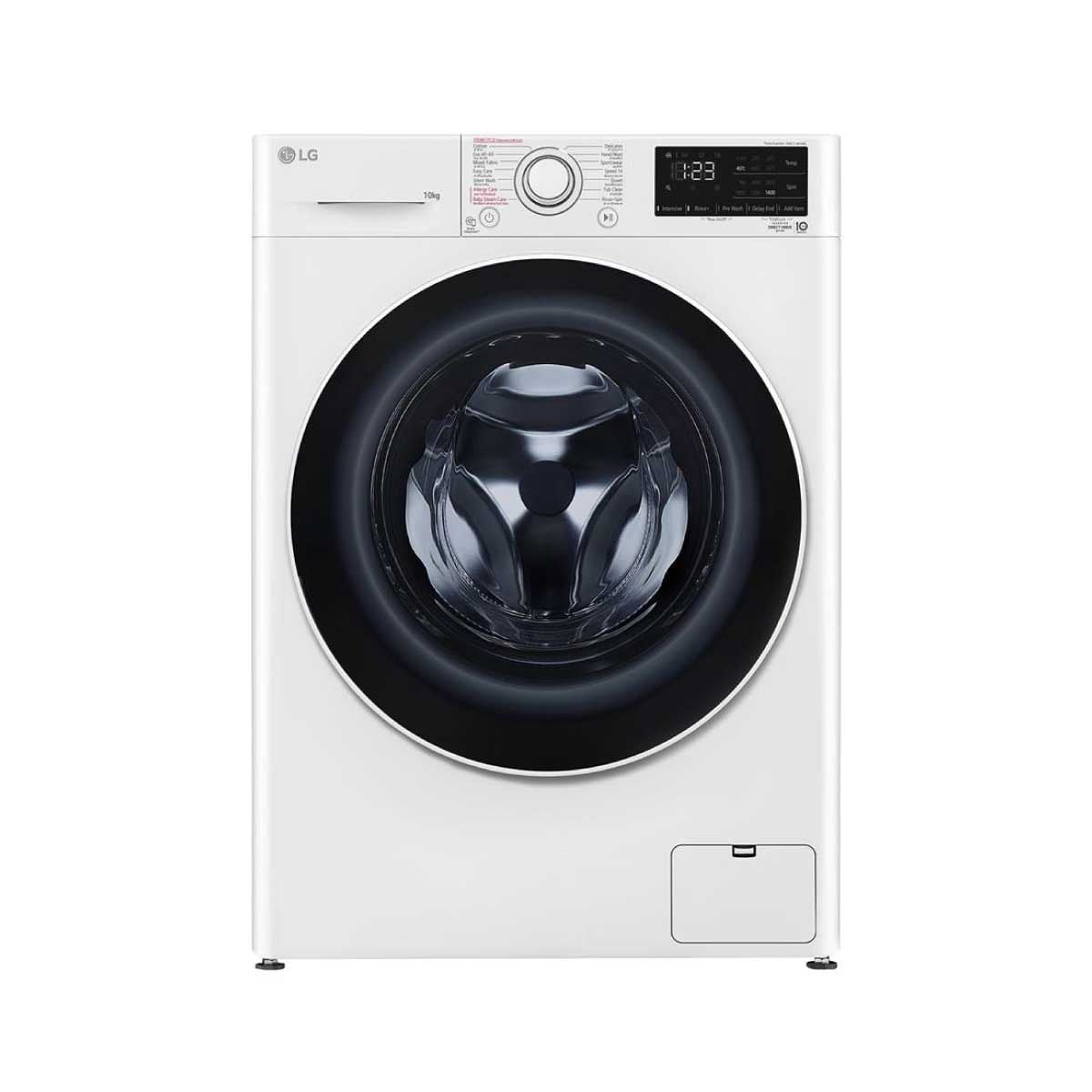 LG เครื่องซักผ้าฝาหน้า ระบบ AI DD ความจุซัก 10 kg. สีขาว รุ่น FV1410S5WG1