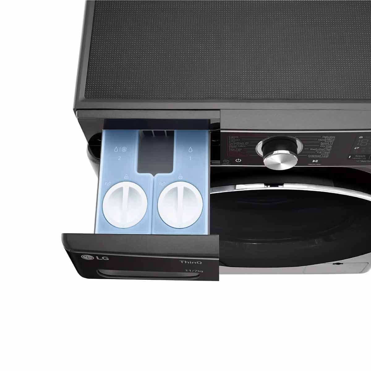 LG เครื่องซักผ้า/อบผ้า11/7kg Wifi AI รุ่นFV1411H2BA