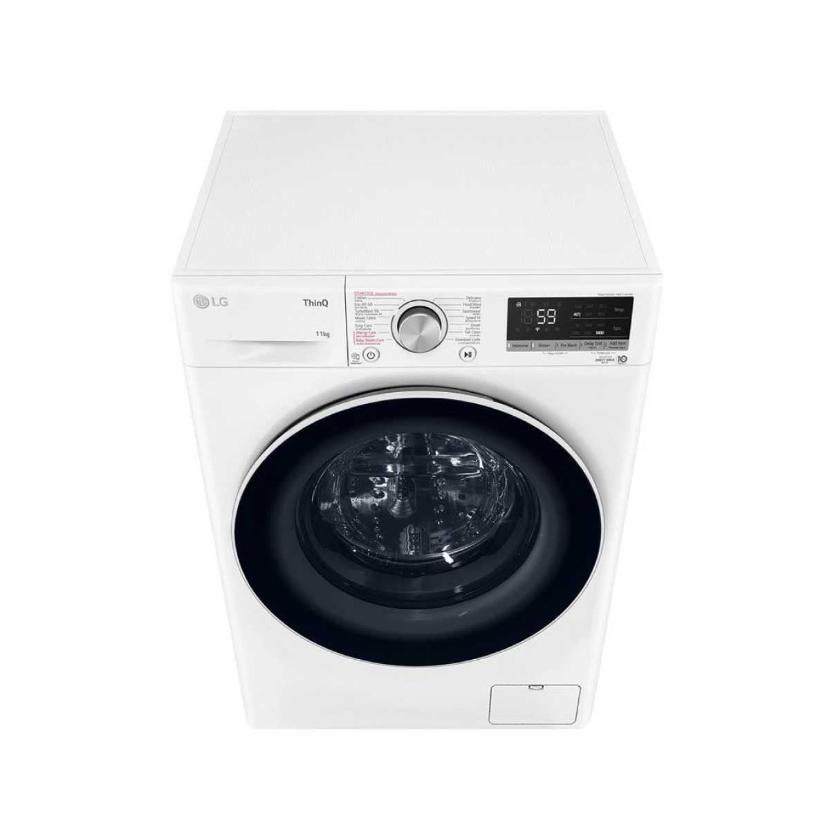 LG เครื่องซักผ้าฝาหน้า 11 กก. สีขาว ระบบ AI DD พร้อม Smart WI-FI control รุ่น FV1411S4W1