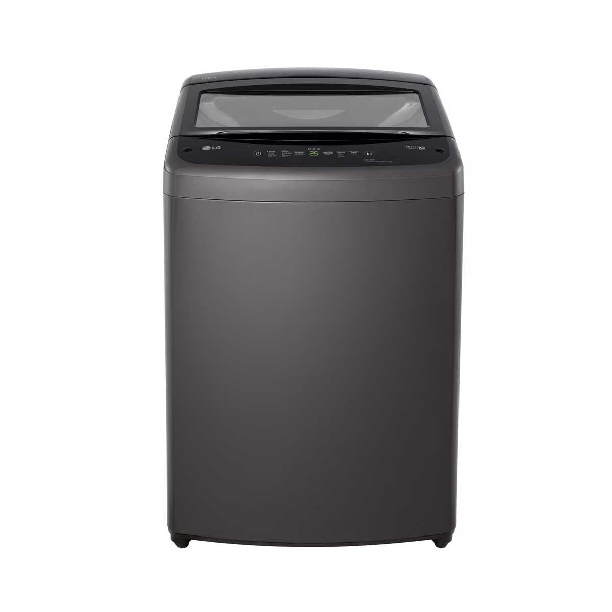 LG เครื่องซักผ้าฝาบน17 kg Inverter สีเทาเข้ม รุ่น T2517VBTB