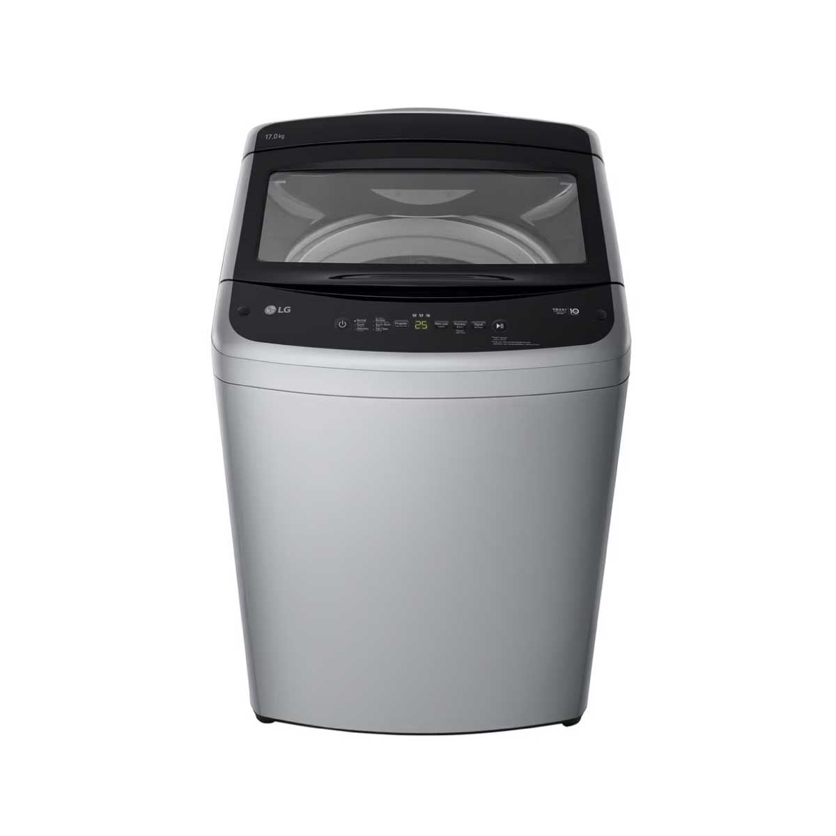 LG เครื่องซักผ้าฝาบน17kg Inverter สีเทา รุ่น T2517VBTM