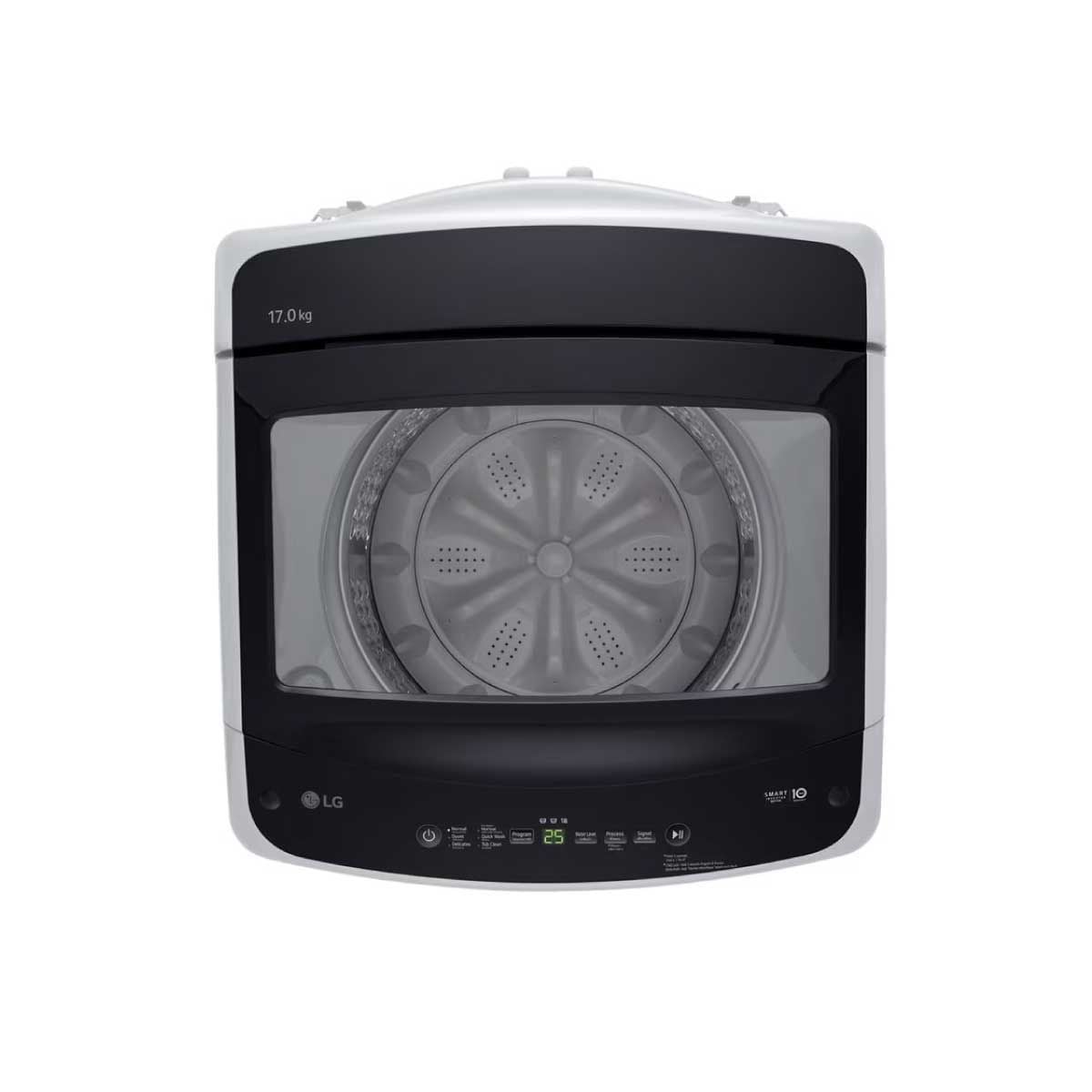 LG เครื่องซักผ้าฝาบน17kg Inverter สีเทา รุ่น T2517VBTM