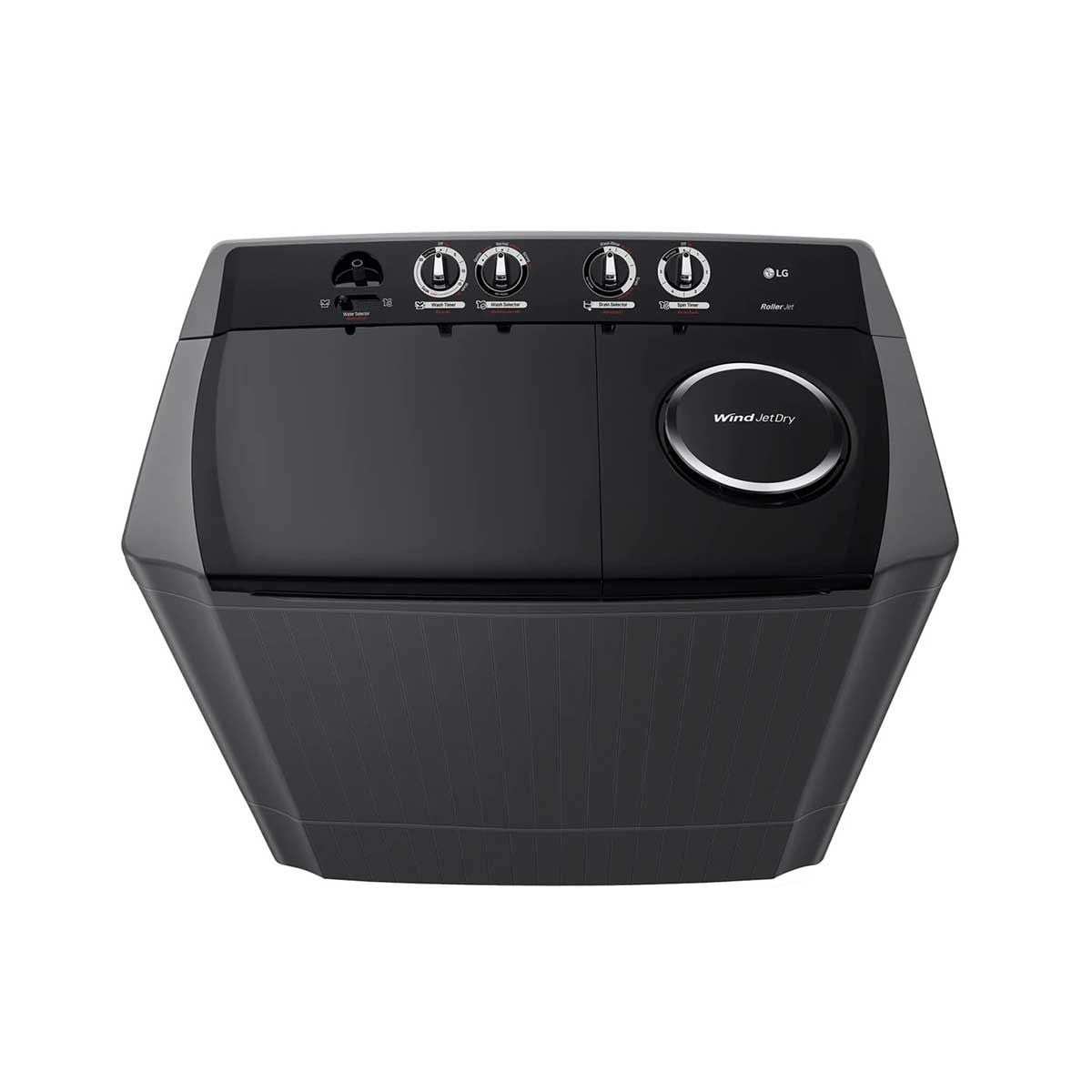LG   เครื่องซักผ้า 2ถัง 18kg  สีดำ รุ่น TT18NAPG