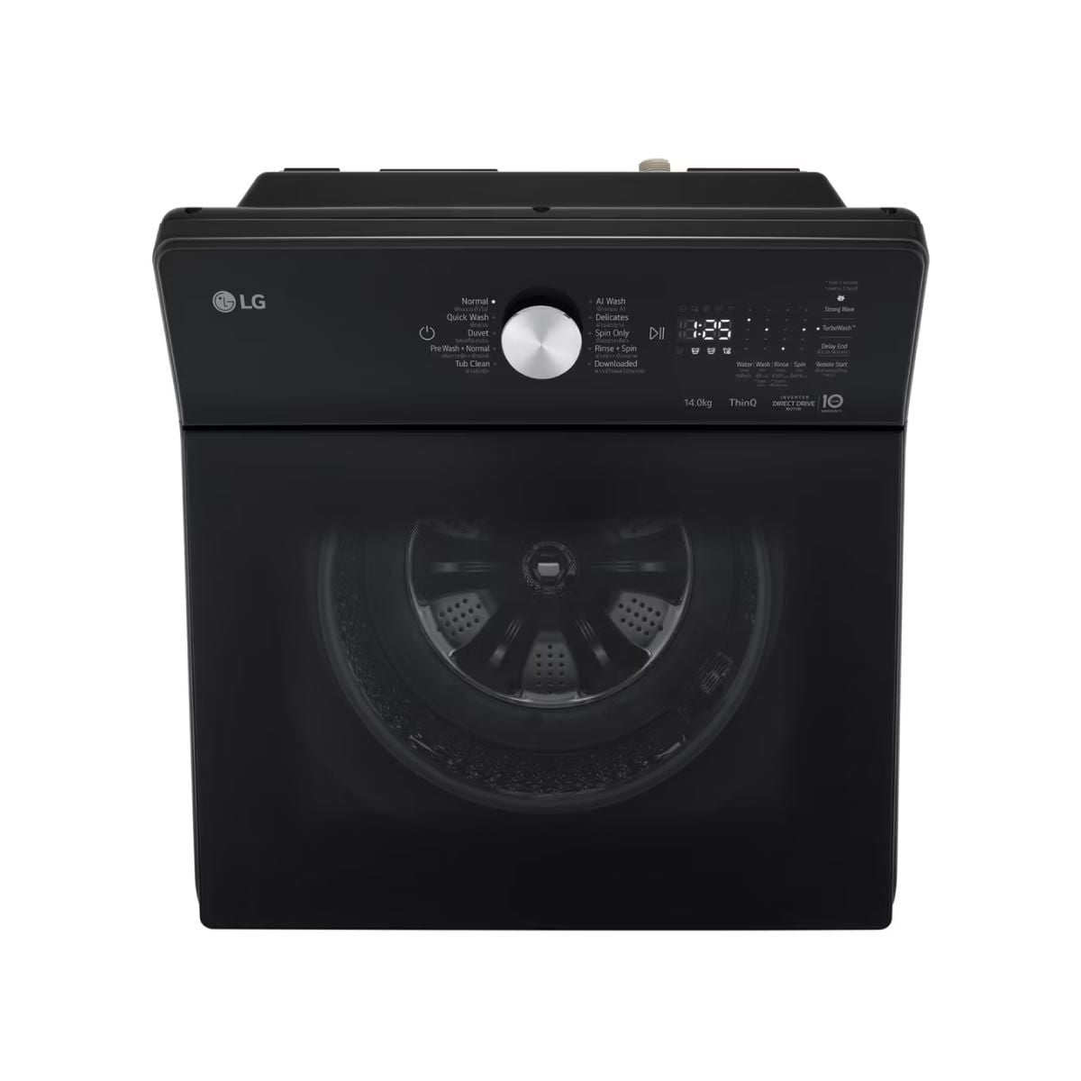 LG เครื่องซักผ้าฝาบน14Kg.AI สีดำ รุ่นTX2314DT5O