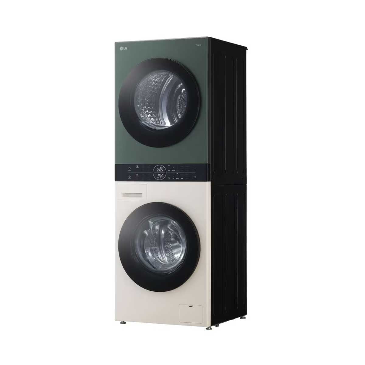 LG Wash Tower ซักผ้า 14 กก. และอบผ้า 10 กก. สีเขียว-เบจ  รุ่น WT1410NHEG