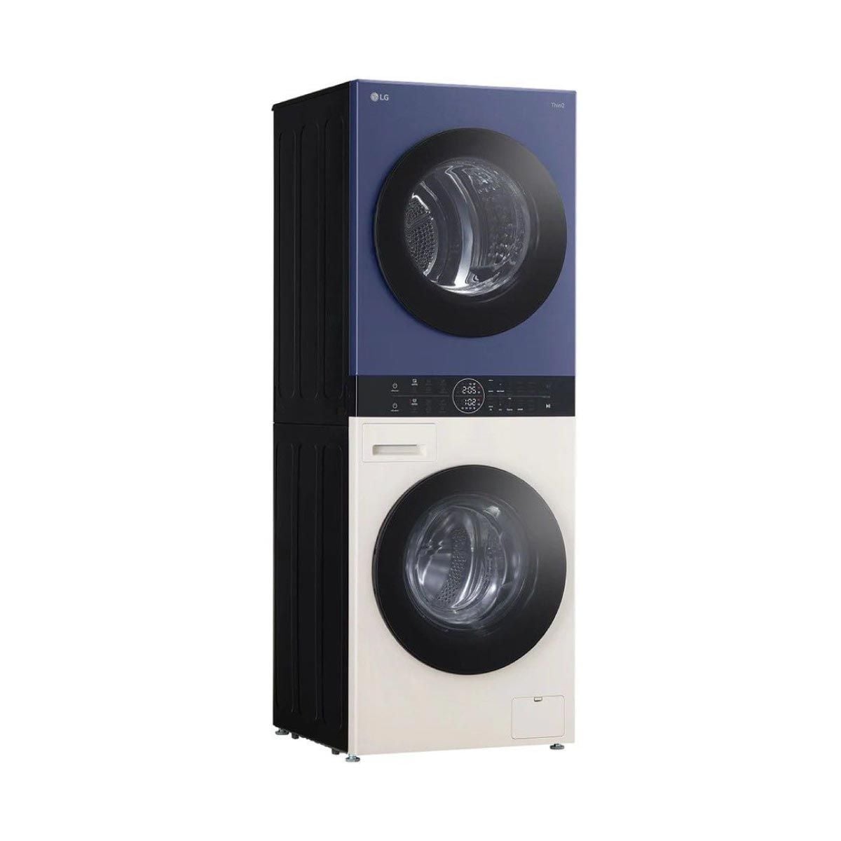 LG เครื่องซักผ้า/อบผ้า14/10kg.Wifi น้ำเงินเบจ รุ่นWT1410NHEN