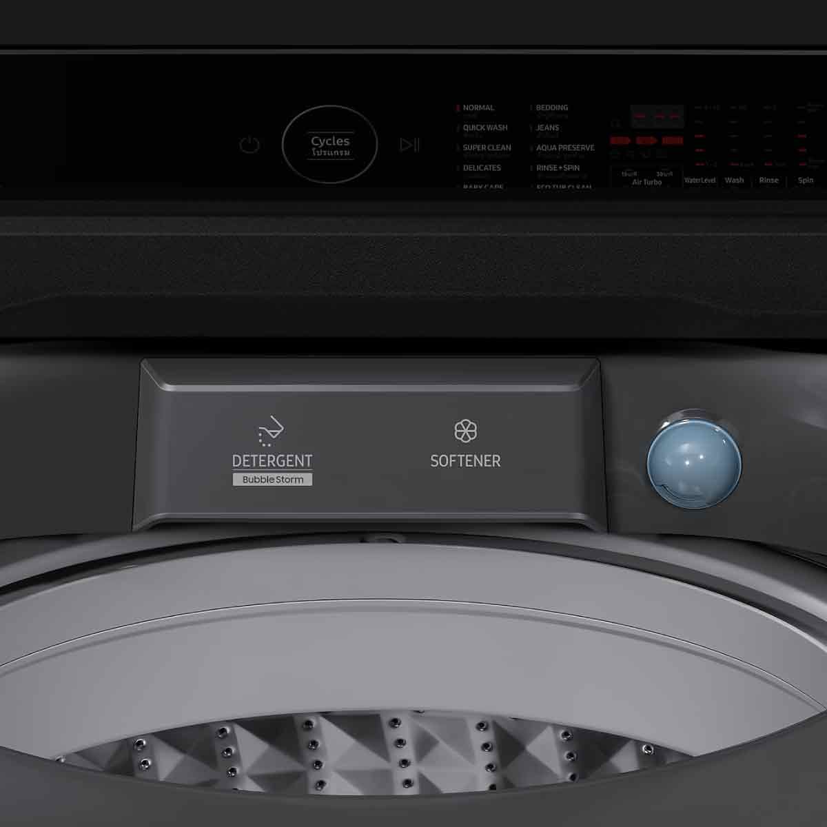 SAMSUNG เครื่องซักผ้าฝาบน 19 kg  เทคโนโลยี Digital Inverter รุ่น WA19CG6745BDST