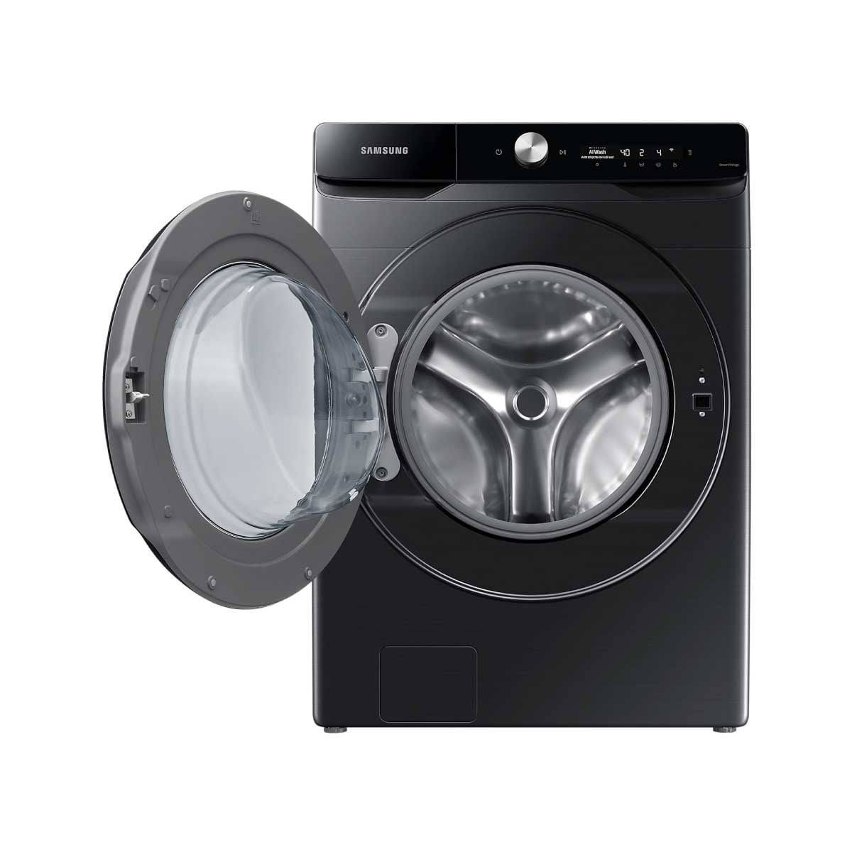 SAMSUNG เครื่องซักผ้าฝาหน้า 16 kg ,AI Control พร้อม Eco Bubble สีดำ รุ่น WF16T6500GV/ST
