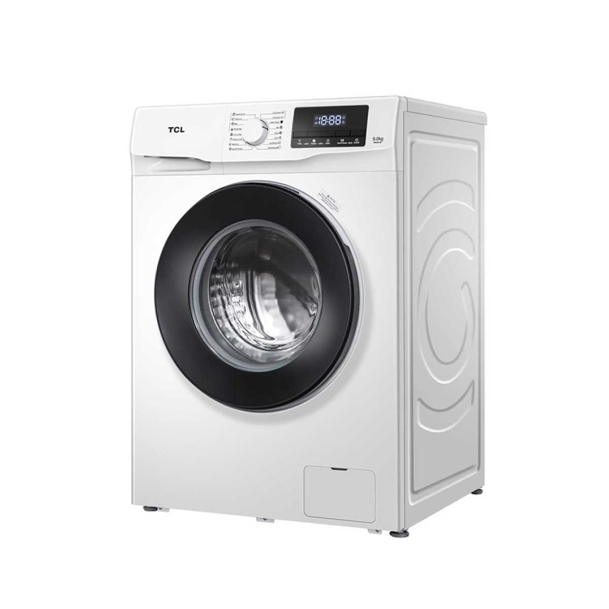 TCL เครื่องซักผ้าฝาหน้า 9kg สีขาว  รุ่น P609FLW