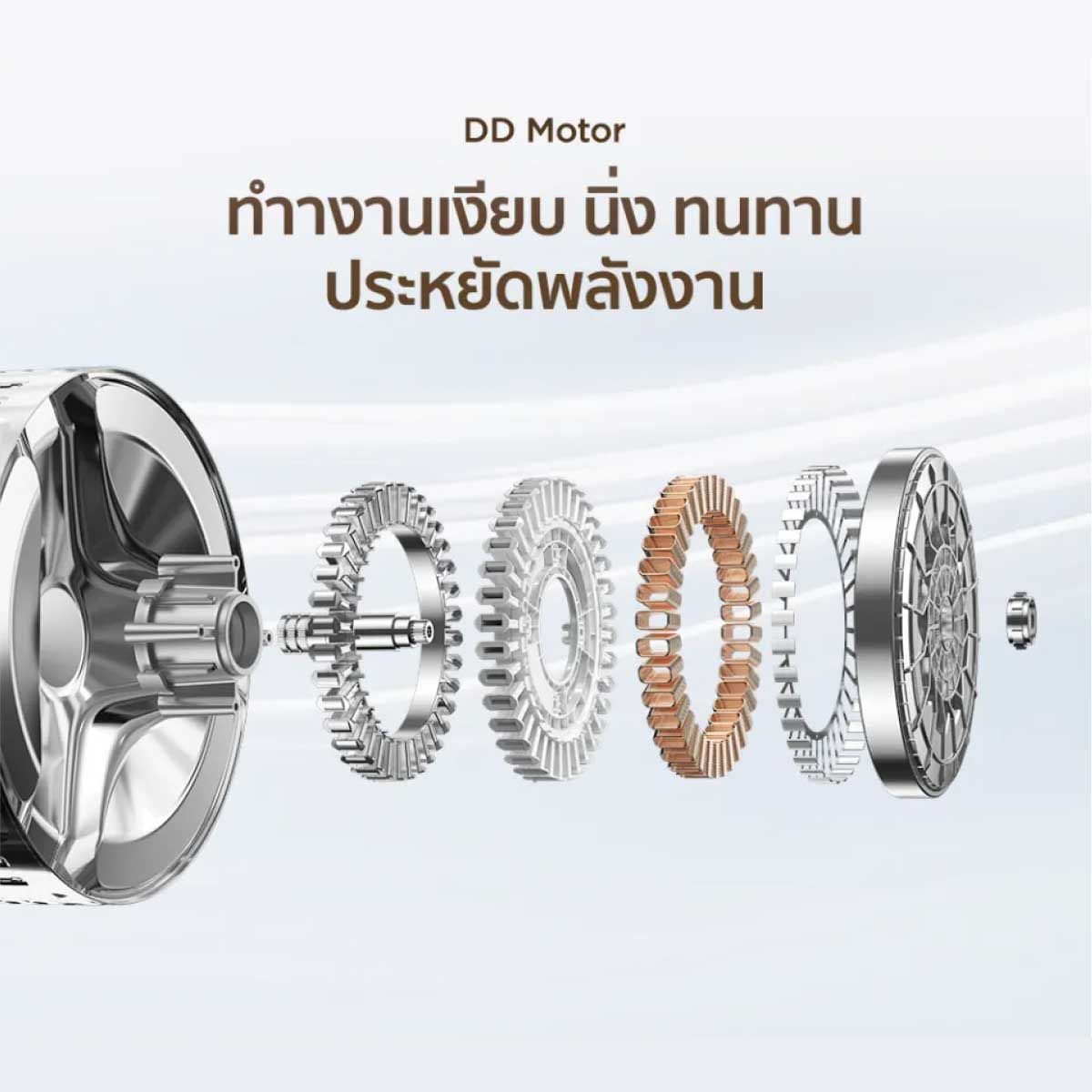 TCL เครื่องซัก/อบผ้า 10/7Kg.Wifi 540mmรุ่นWT10GCWDG