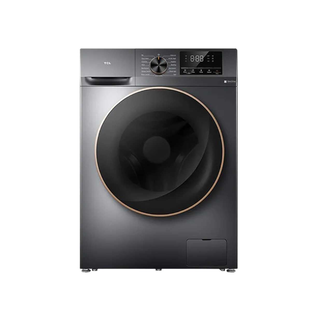 TCL เครื่องซักผ้า/อบผ้า10/7Kg Inverter สีเทาเข้ม รุ่น WT11EPWDG